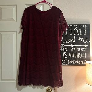 Maroon size 12 Lulu dress
